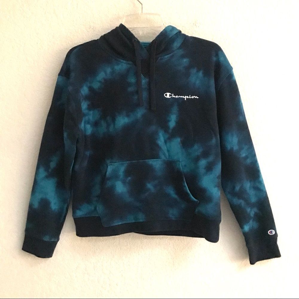 Champion tie dye pull over hoodie M